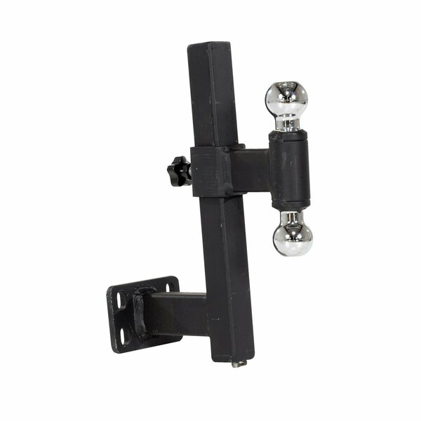 Vestil DOUBLE ADJUSTABLE BALL HITCH E-TUG-HD-DABH